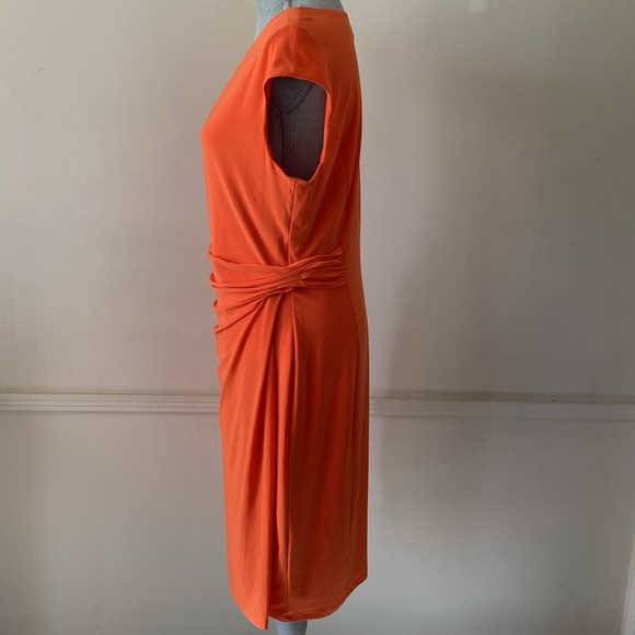 LAUREN Ralph Lauren BEAUTIFUL AND CLASSIC 🧡ORANGE🧡 DRESS PLUS SIZE 14 🌟EUC🌟 - Picture 6 of 17